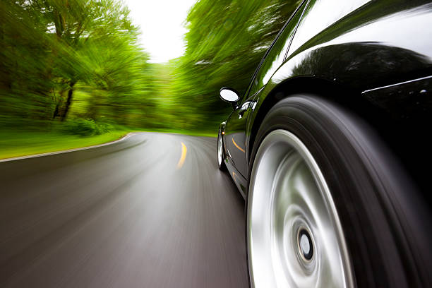 istock Sports Car Forest Curve. 494878778