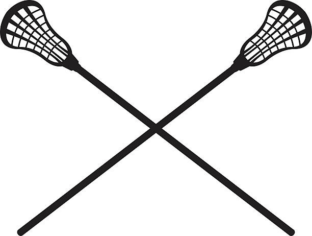 lacrosse sticks - lacrosse stock-grafiken, -clipart, -cartoons und -symbole