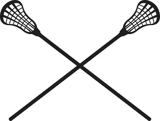 Vector illustration of Lacrosse Sticks