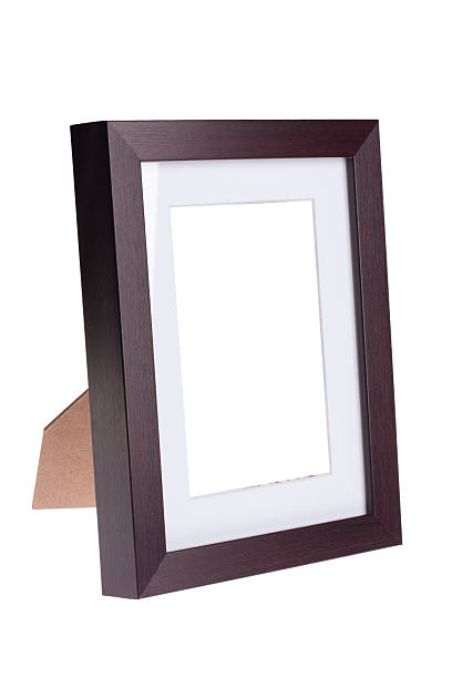 istock Wooden photo frame - isolated on white background 494880036