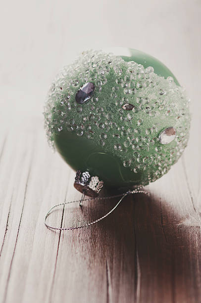 istock Christmas ornament on the wooden table 494880860