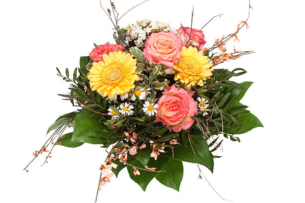 istock Bouquet of flowers on white background. 494880964