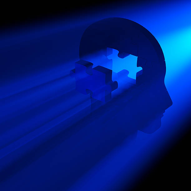 istock Jigsaw puzzle pieces forming a human head. Conceptual piece 494882652