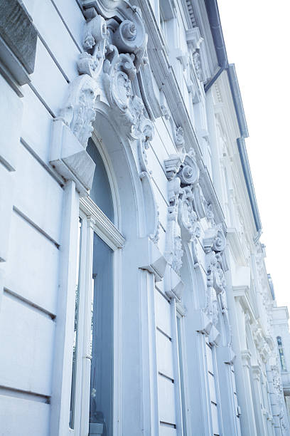 istock Stucco details of Jugendstil facades 494883510
