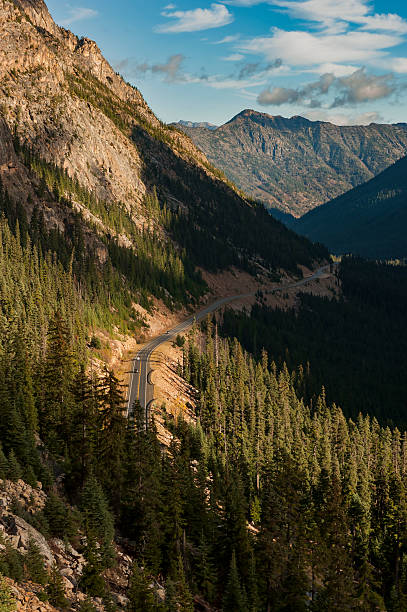 노르트 캐스케이드 highway - north cascades national park cascade range highway north 뉴스 사진 이미지