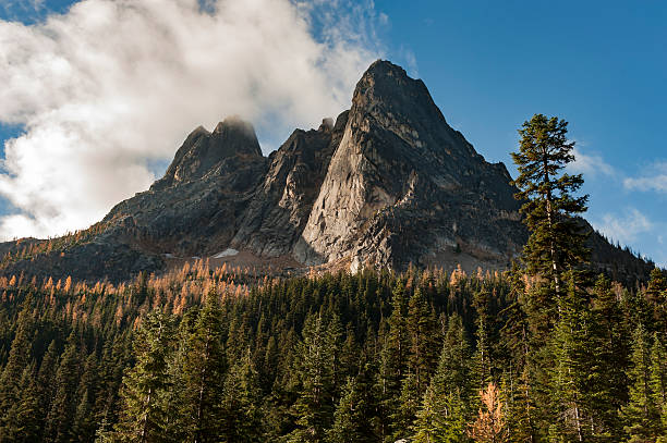 wczesne zimowy iglic " - north cascades national park cascade range highway north zdjęcia i obrazy z banku zdjęć