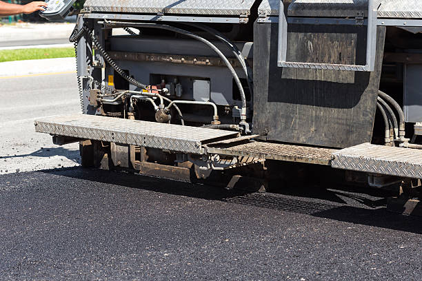 istock Pavement truck laying fresh asphalt 494888602