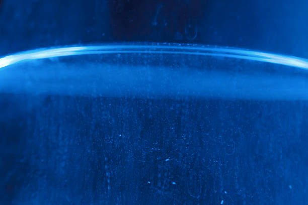 Studio photography of bubbles boiling water in an electric kettle