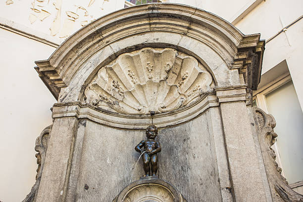 istock Manneken Pis statue in Brussels , Belgium 494891407