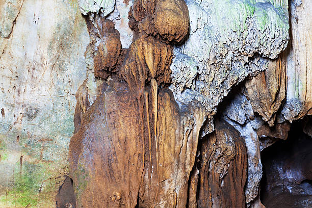 istock Sedimental rock of Chiang Dao cave 494893381