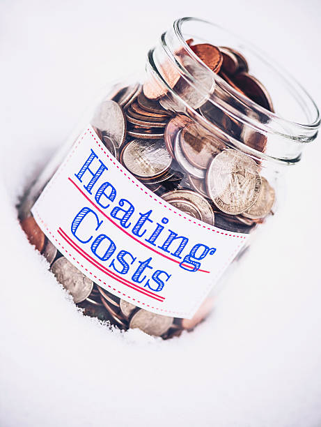 istock Saving money to pay heating bills 494893848
