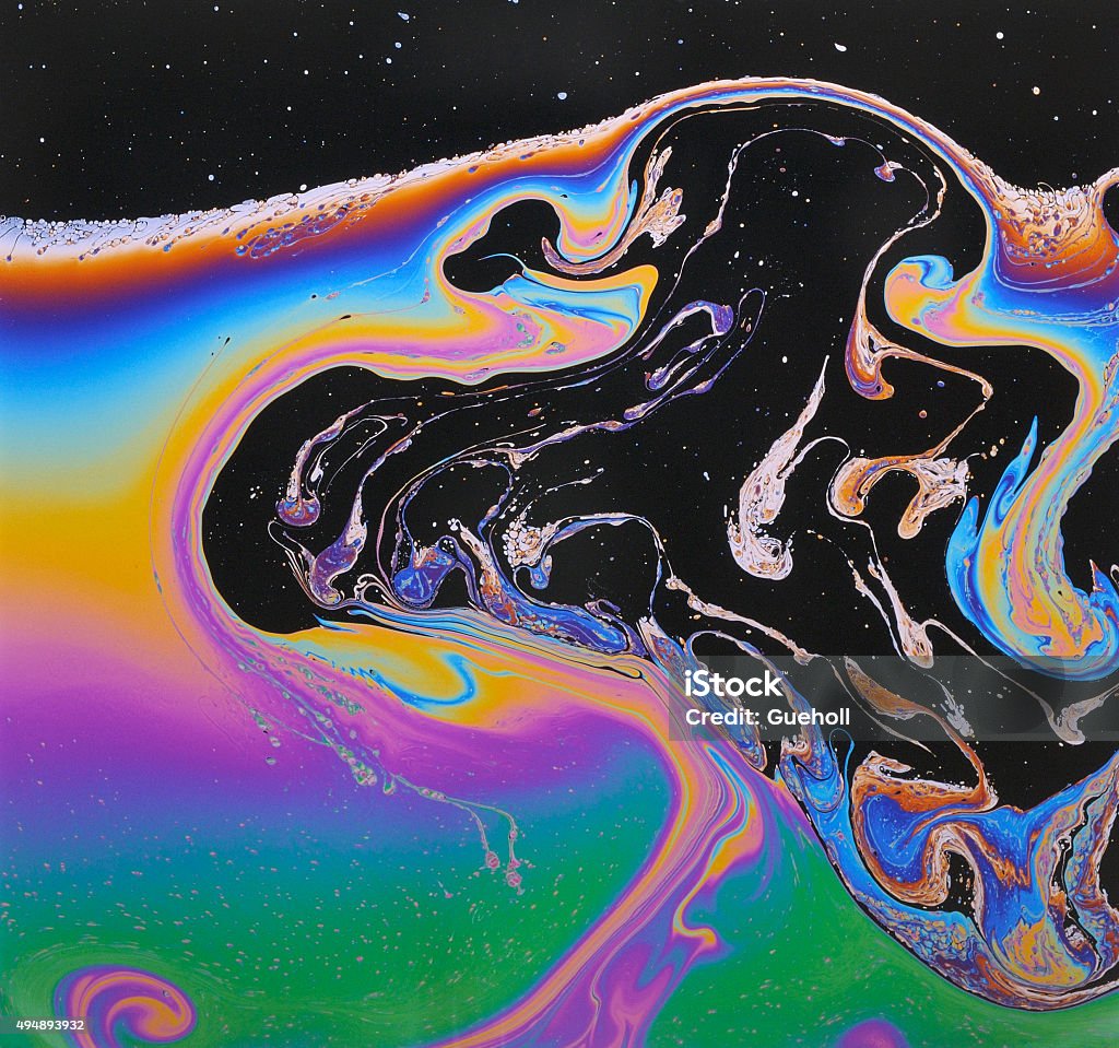 abstract colors abstract colors and shapes of a special kind of soap bubbles. It is real. No fake 2015 Stock Photo