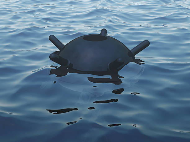 海軍鉱山 - underwater mine ストックフォトと画像