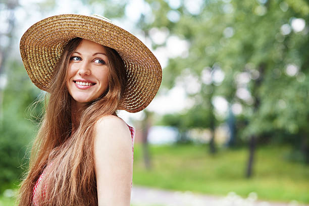 istock Beautiful woman with hat 494894045