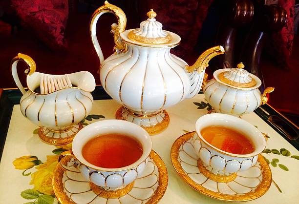 Asian style tea served for two