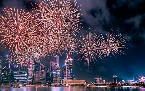 istock Marina Bay Singapore - Light in the Night 494896262