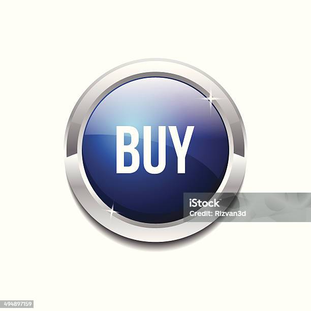 Купить Круглые Вектор Синий Вебзначок Кнопки — стоковая векторная графика и другие изображения на тему Бизнес - Бизнес, Блестящий, Векторная графика