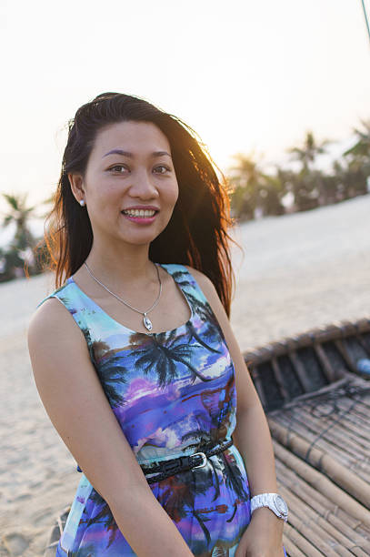 istock Happy young woman on the beach 494897331