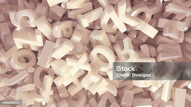 Alphabet Stock Photo - Download Image Now - Alphabet, Heap, Stack