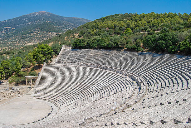 istock The Epidaurus theatre in Greece 494900026
