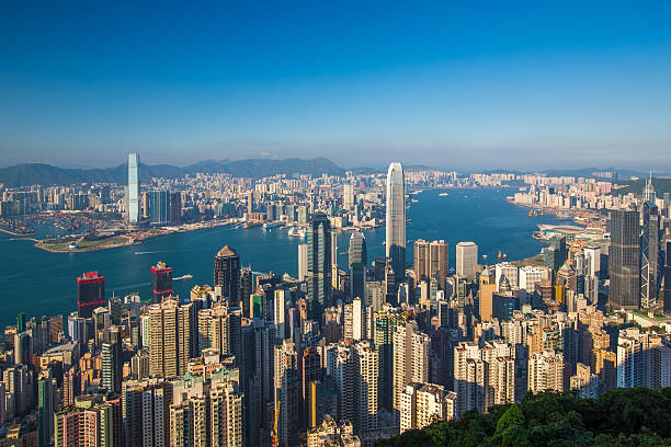 istock Hong Kong city view from peak 494900248