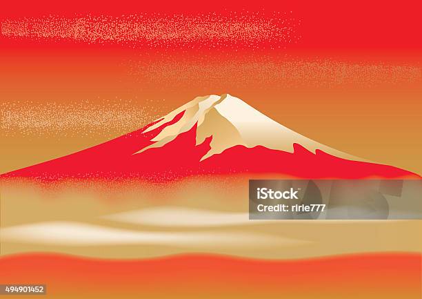 Fuji Beautiful Illustrations Of Japan Stock Illustration - Download Image Now - Mt. Fuji, Japanese Culture, Japan