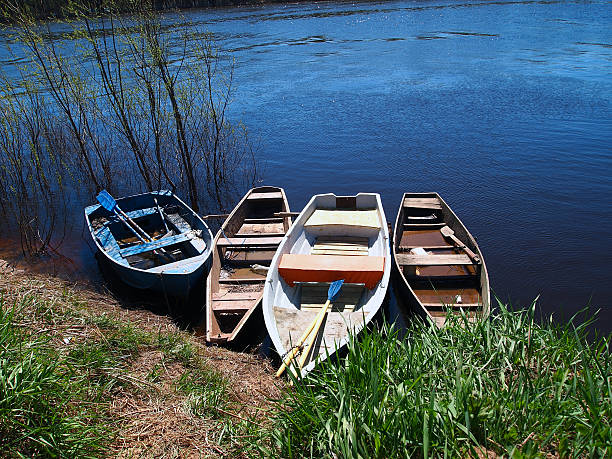 istock Boats on a shore of a river 494901994