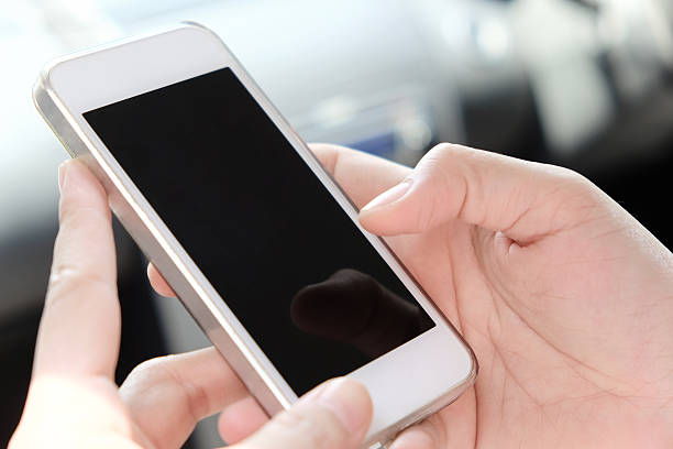 istock phone call in the car. 494902022
