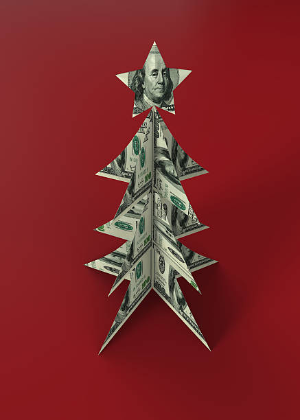 istock Christmas Tree Made Of US Dollars 494902998