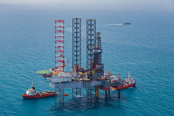 istock Offshore oil rig drilling gas platform 494903084