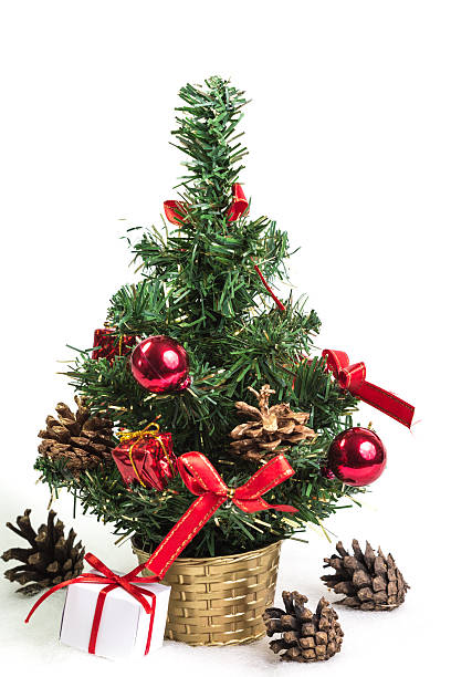 istock Beautiful christmas tree isolated on white background 494903180