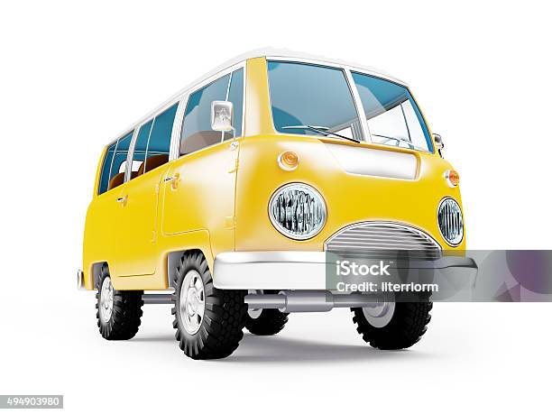 Safari Van Stock Photo - Download Image Now - Hippie, Mini Van, Van - Vehicle