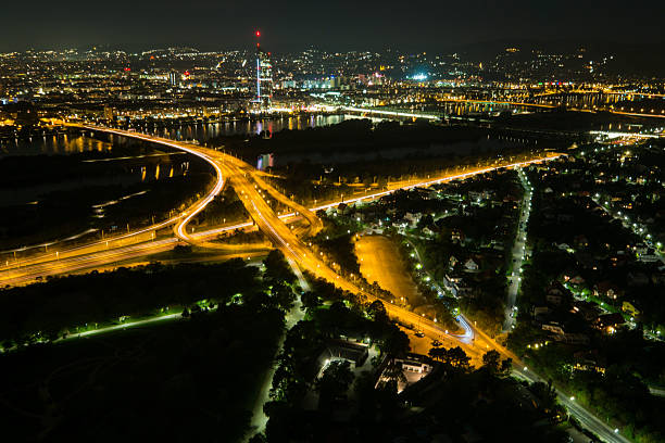 istock Vienna at night from Donauturm 494906626