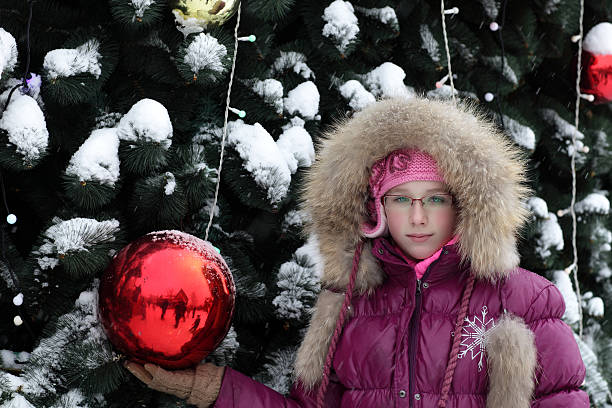 istock Girl near the Christmas tree 494907020