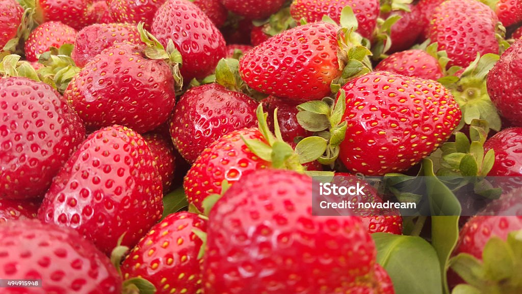 Strawberries Image of a bunch of fresh strawberries 2015 Stock Photo