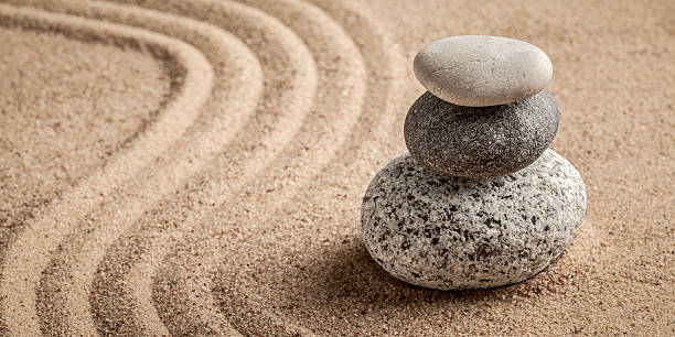istock Japanese Zen stone garden 494918156