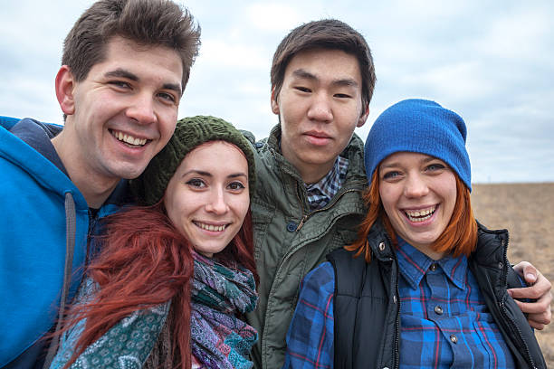 istock cheerful group of teenagers 494918564