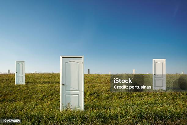 The Concept Of Choice Stock Photo - Download Image Now - Door, Choice, Opportunity