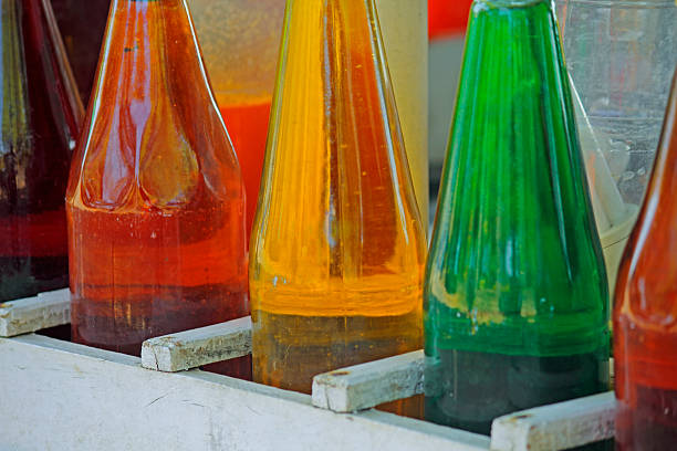 istock Colorful soft drinks bottles on a barrow 494925124