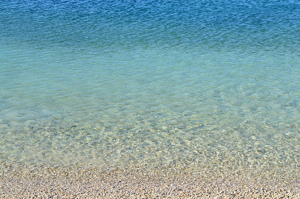istock Still Blue Sea Water Reaching the Beach 494925576