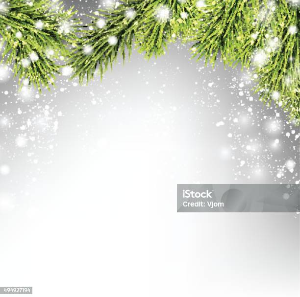 Winter Xmas Background Stock Illustration - Download Image Now - Christmas, Border - Frame, Backgrounds