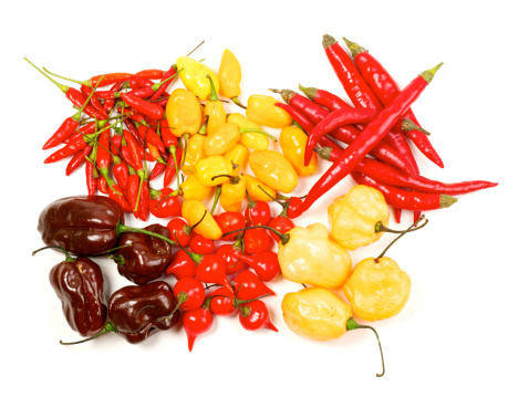 Collection of various types of pepper.