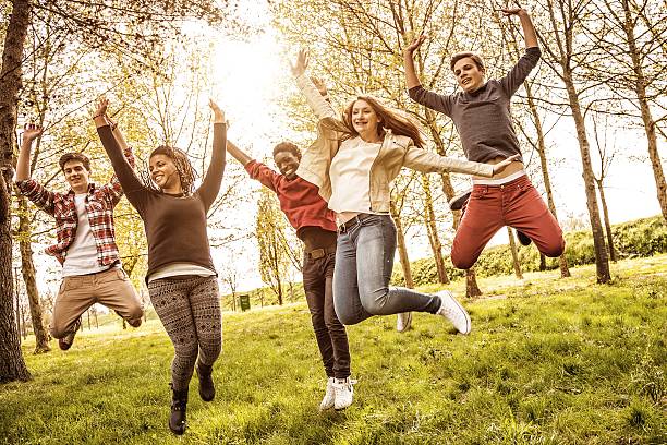istock Group of multi ethnic teenagers 494933649