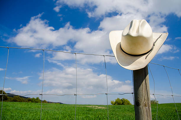 istock Cowboy hat and fence 494934137
