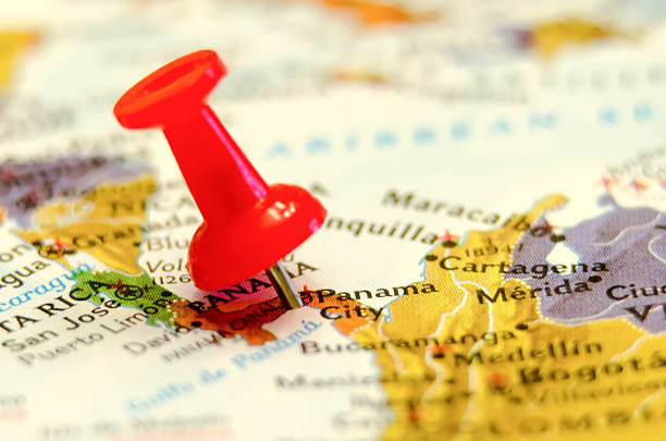 istock panama city city pin on the map 494934721