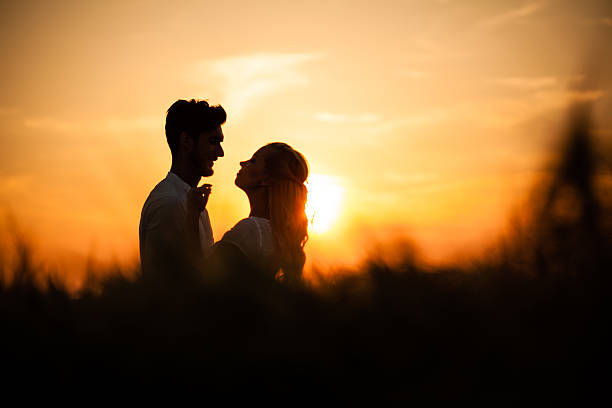istock Loving couple in wheat field 494934991