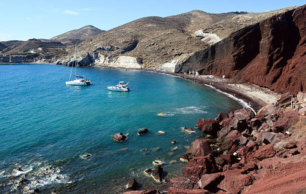 istock Red Beach of Santorini island 494935169