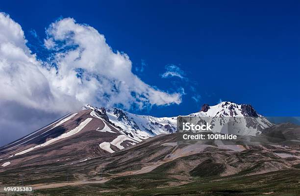 Photo libre de droit de Mont Erciyes banque d'images et plus d'images libres de droit de Mont Erciyes - Mont Erciyes, Courbe, Glacier - Glace