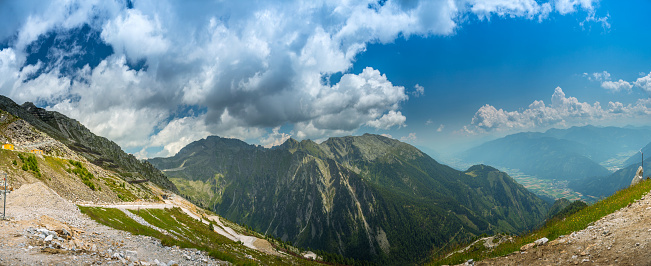 Panorama mountain view in Carinthia, Austria