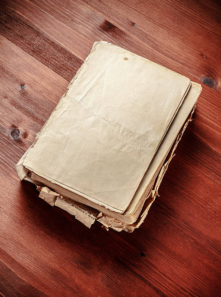 istock Book blank on old wood background 494937939